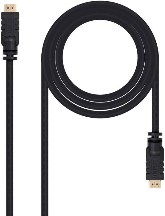 Nanocable Cable HDMI v1.4 con Repetidor de 20m Negro Nanocable Cable HDMI v1.4 con Repetidor de 20m Negro